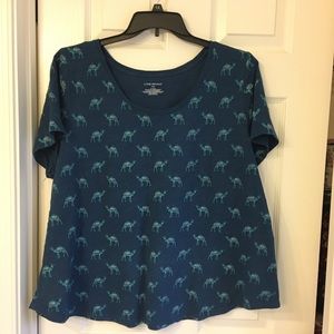 Teal blue Lane Bryant t shirt, 18/20, cotton